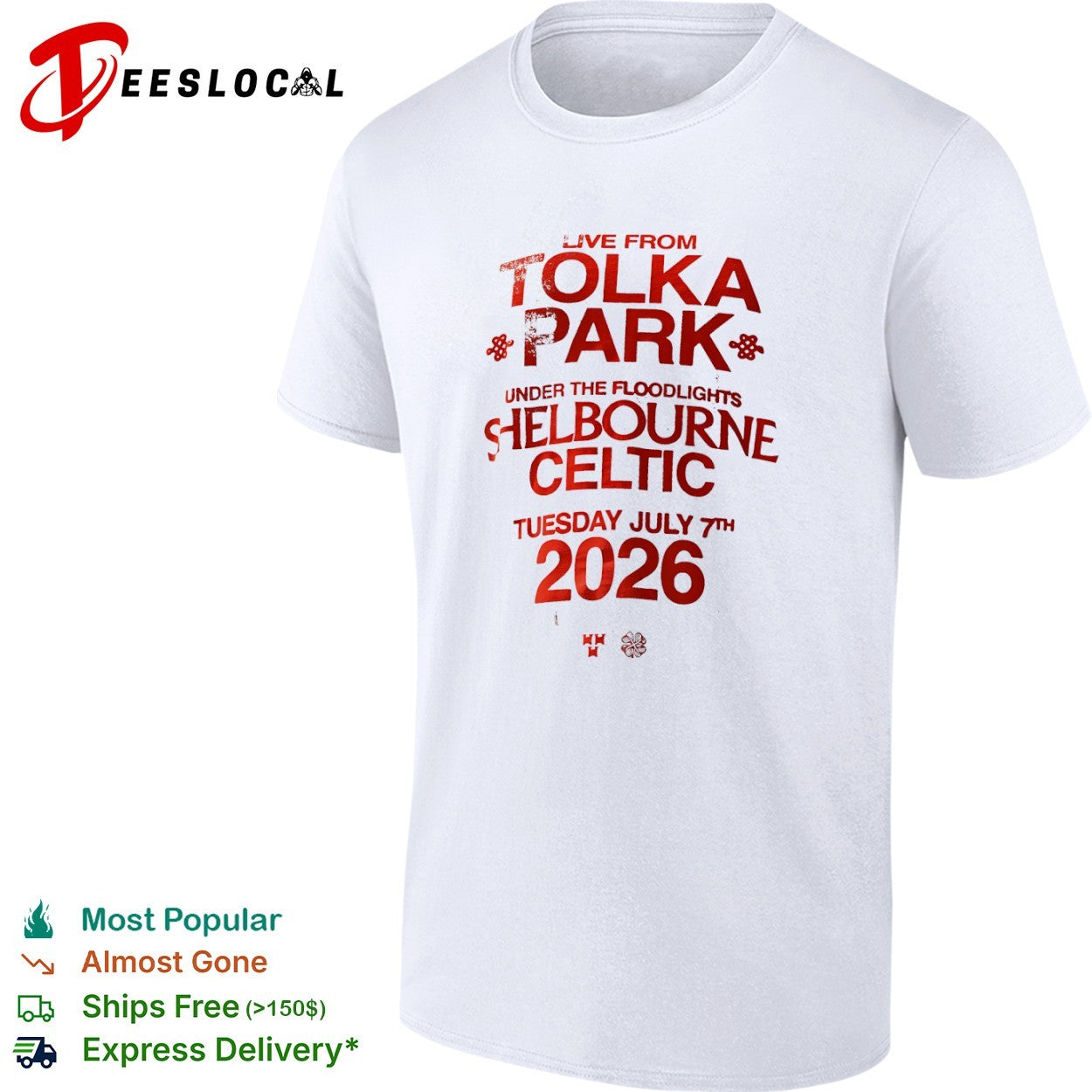 Shelbourne Celtic live from Tolka Park 2026 soccer shirt