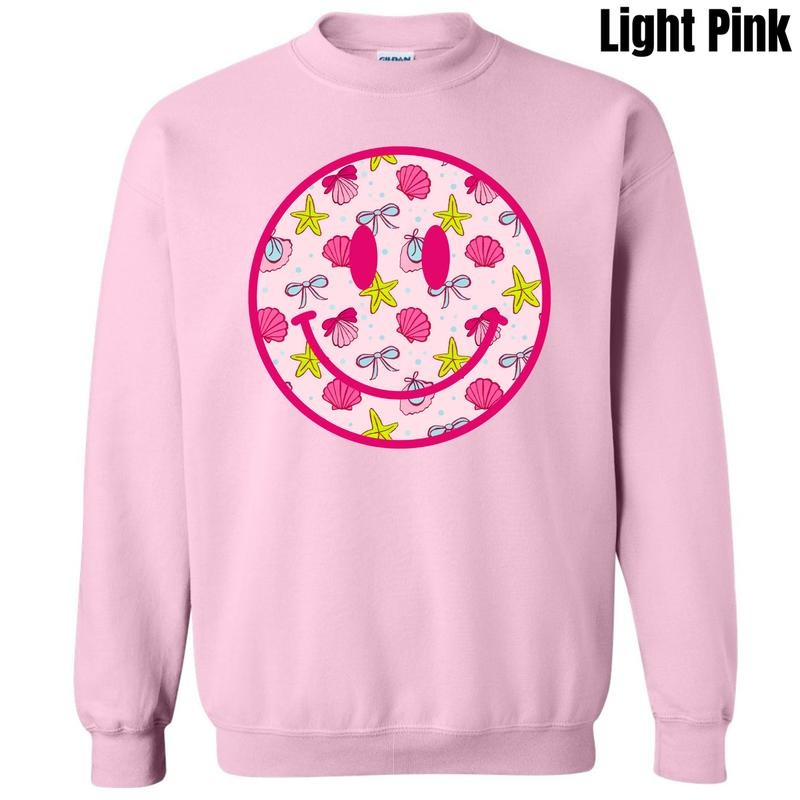 Shells & Bows Happy Face Sweatshirt 'NLB' Shirt Hoodie | PrintMintTees.com