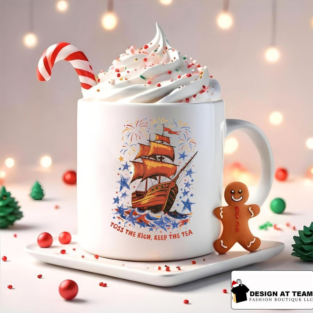 Ship toss the rich keep the tea America 250th Anniversary July 4th shirt