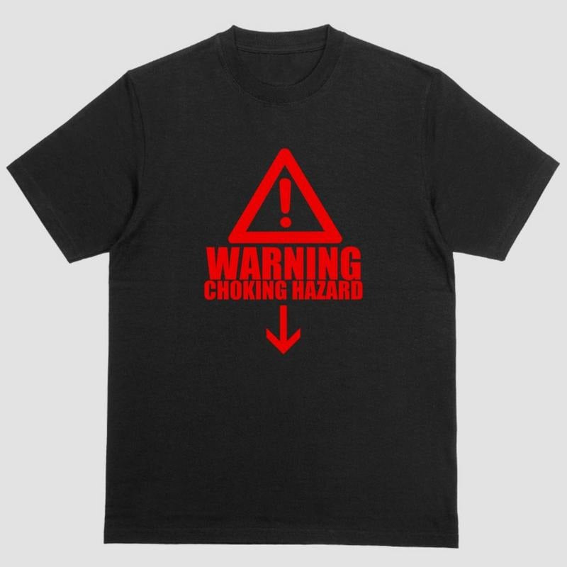 Short sleeve shirt WARNING CHOKING HAZARD Hoodie Sweatshirt | PrintMintTees.com
