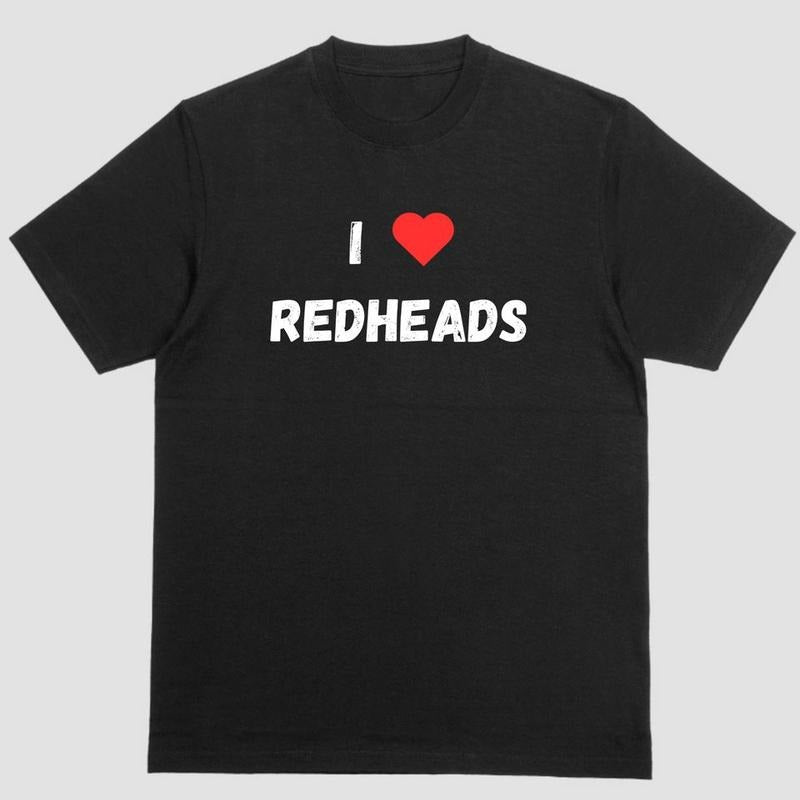 Short sleeve shirt, I LOVE REDHEADS Hoodie Sweatshirt | PrintMintTees.com