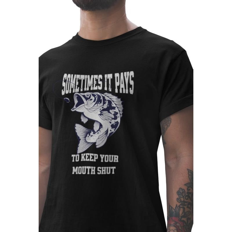 Short sleeve shirt, SOMETIMES IT PAYS TO KEEP YOUR MOUTH SHUT Hoodie Sweatshirt | PrintMintTees.com