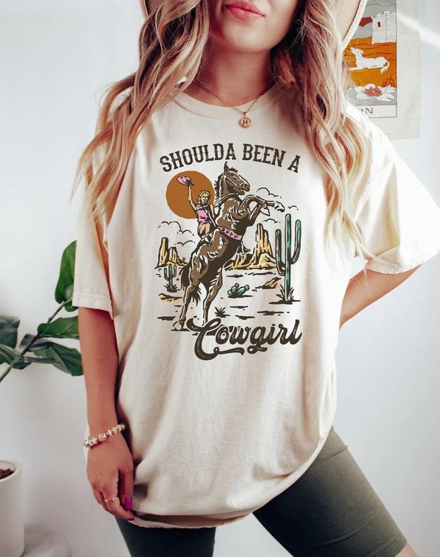 Shoulda Been a Cowgirl Shirt, Western Graphic Tee, Long Live Cowgirls Tshirt, Cowgirl Shirt, Country Girl Shirt, Rodeo...