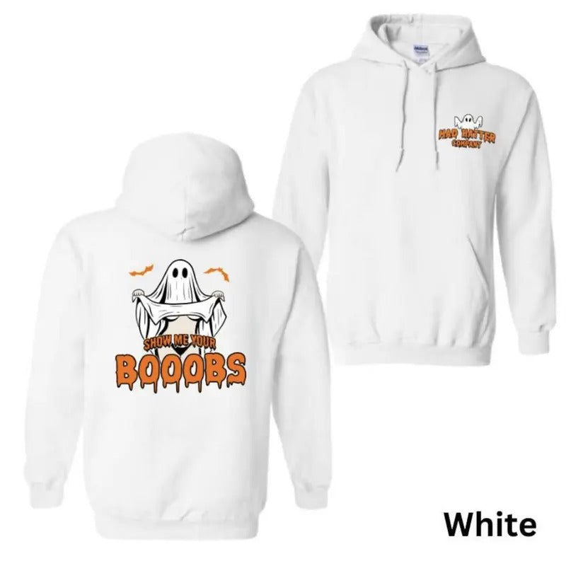 Show Me Your Boobies T-Shirt, Halloween Shirt, Full Size, Full Size, Tee Print Hoodie Sweatshirt | PrintMintTees.com