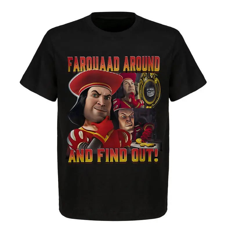 Shrek Lord Farquaad Retro Multi Portrait T-Shirt - BoxLunch Exclusive, funny meme shirt Hoodie Sweatshirt | PrintMintTees.com