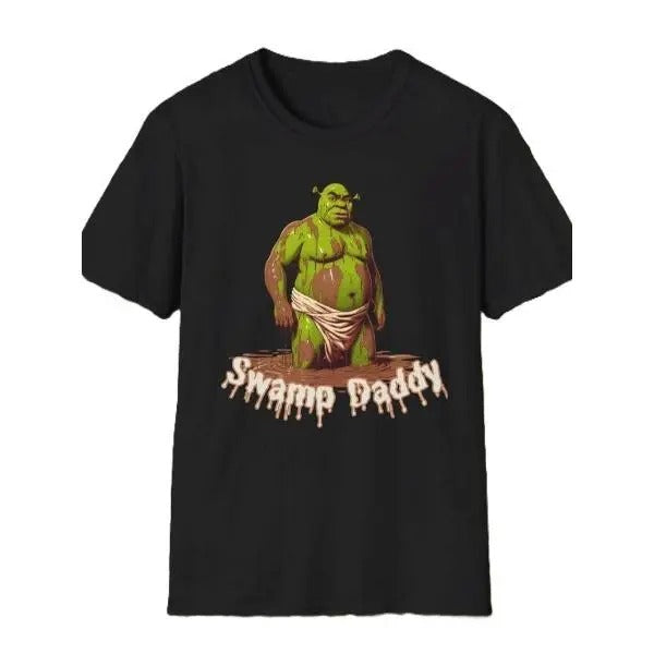 Shrek Swamp Daddy Parody Satire Gag t-shirt, Meme and Funny Shirt, Fashion Cotton, Full Colors, Full Sizes, For Men, For...