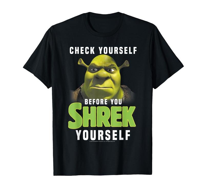 Shrek check yourself before you shrek yourself Essential T-Shirt, Gift Unisex T-Shirt Casual Fabric Hoodie Sweatshirt