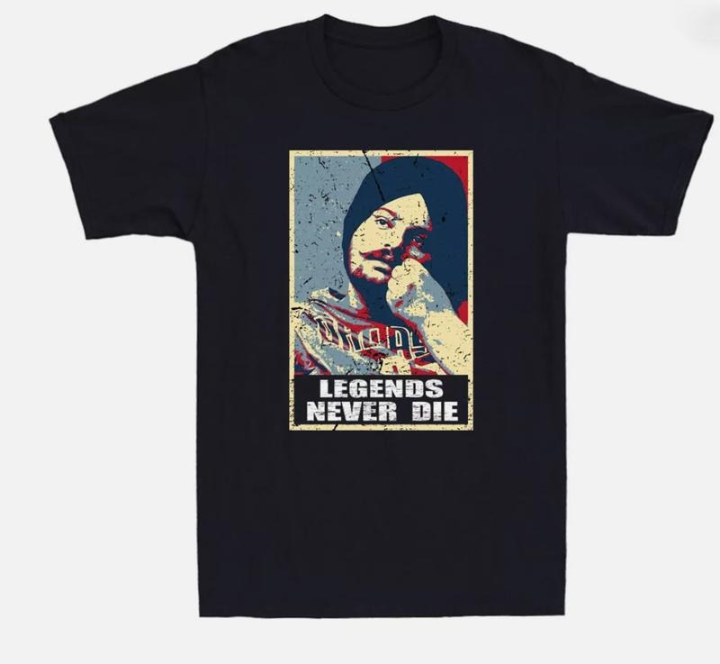 Sidhu Moosewala Rapper Shirt Legends Moose Wala Forever Vintage Men's T-Shirt Hoodie Sweatshirt | PrintMintTees.com