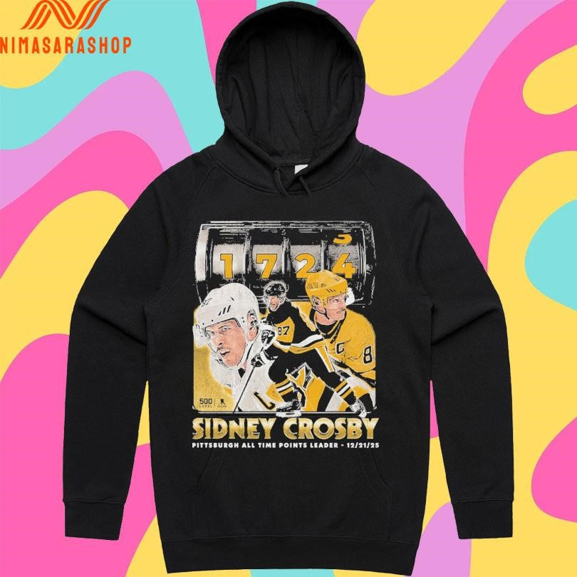 Sidney Crosby Pittsburgh All Time Points Leader 12 21 25 Shirts