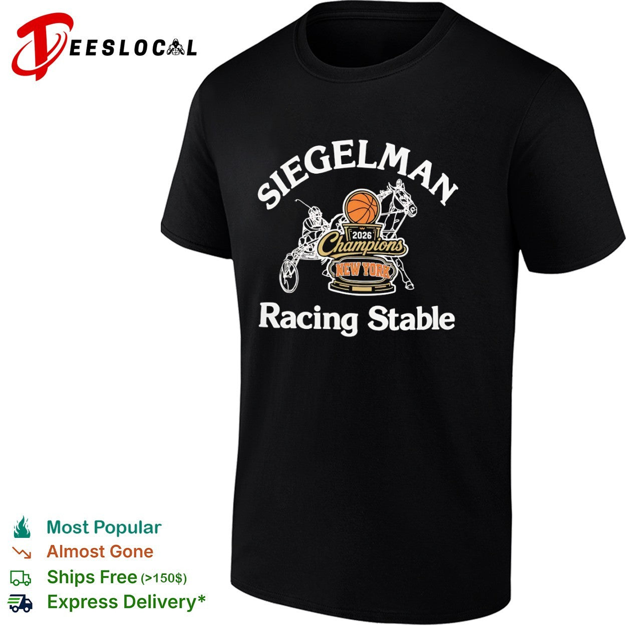 Siegelman Racing Stable 2026 champions New York harness racing shirt