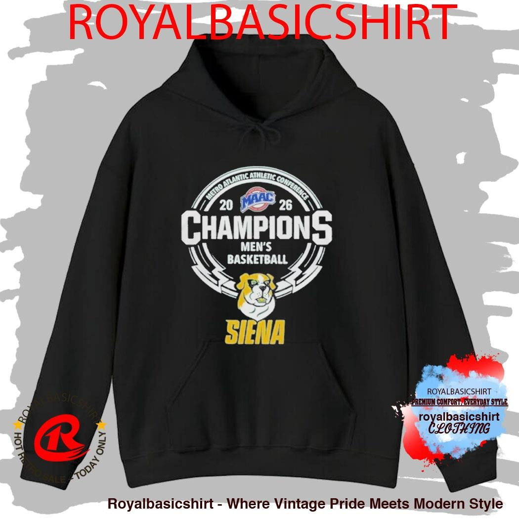 Siena Saints Men’S Basketball 2026 Metro Atlantic Athletic Conference Champions Shirt