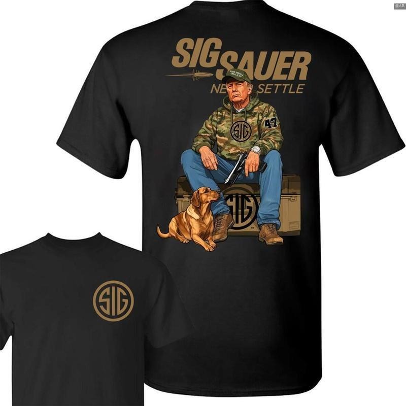 Sig Sauer Trup Hunting 2-Sided T-Shirt, Retro Crewneck, Gift For Lovers,, Trendy Top Hoodie Sweatshirt | PrintMintTees.com