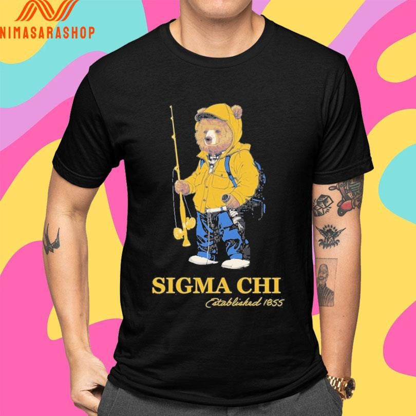 Sigma Chi Bear Established 1855 Shirts