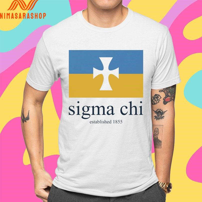 Sigma Chi Established 1855 Flag Shirts