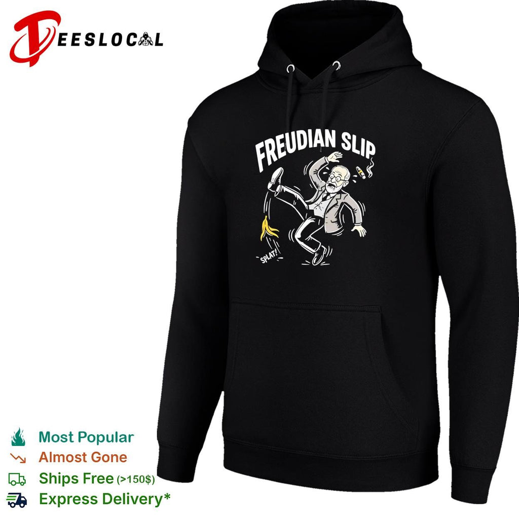 Sigmund Freud slip on banana peel Freudian Slip shirt