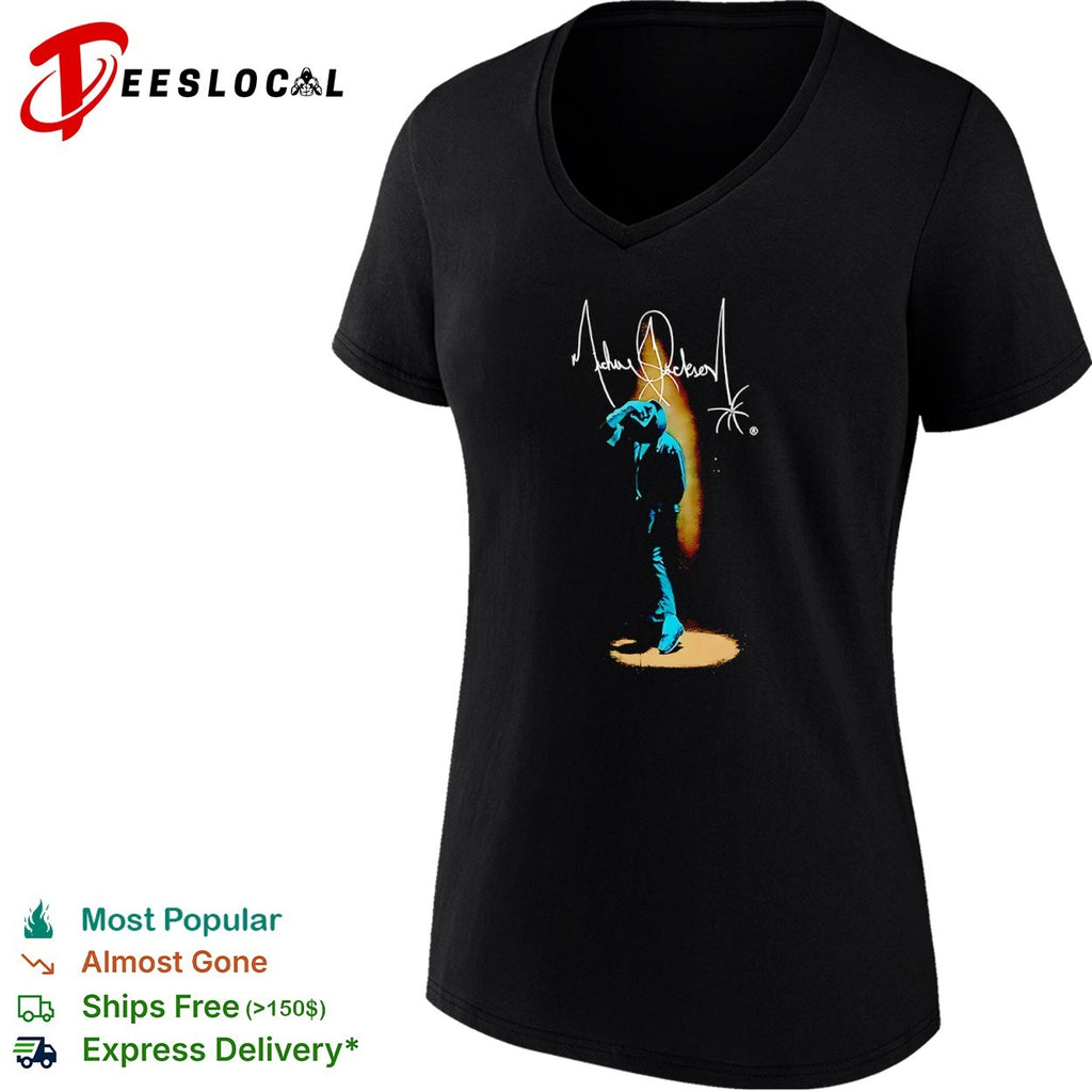 Signature Silhouette Spotlight King of Pop Music Icon Concert shirt
