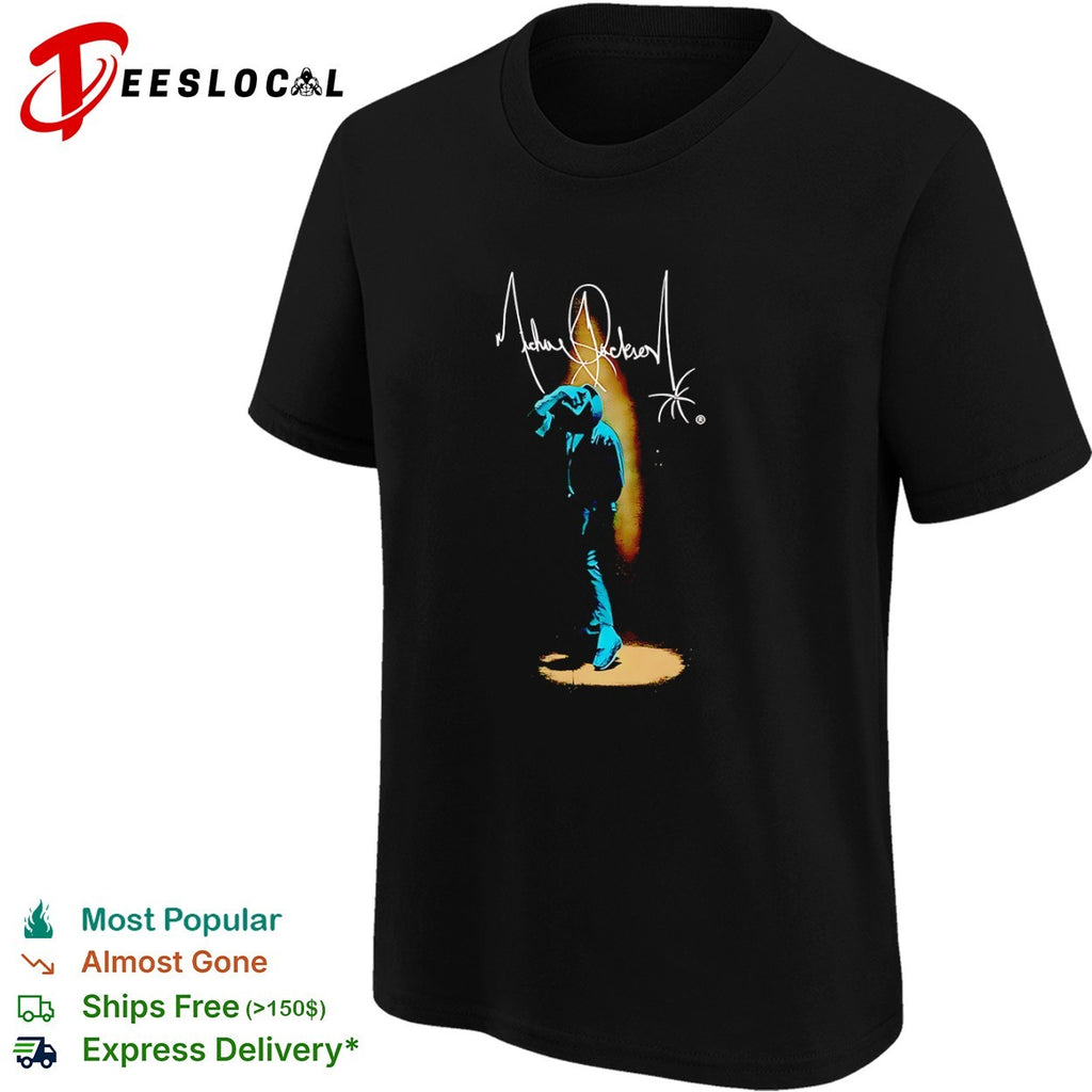 Signature Silhouette Spotlight King of Pop Music Icon Concert shirt
