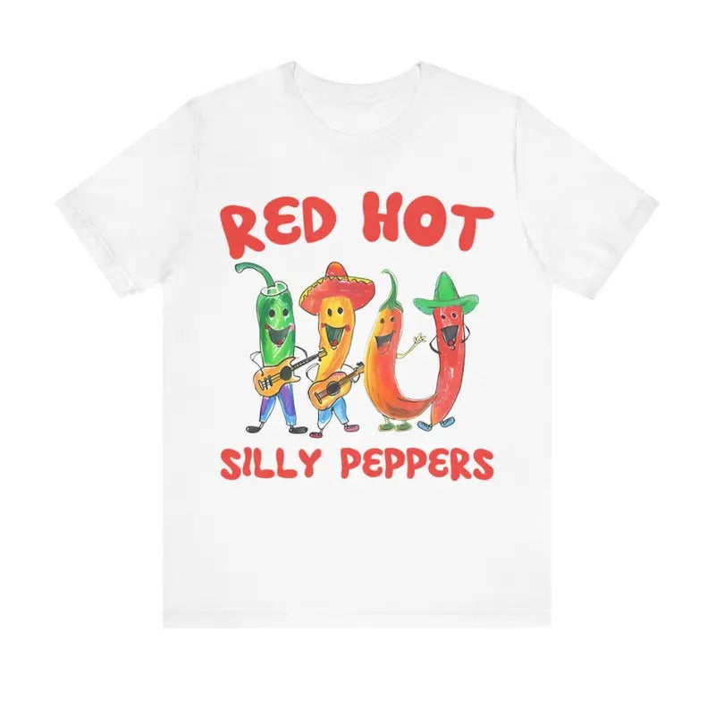 Silli Peppers V2 Shirt, Red Hot Silli Peppers Tshirt, Unisex t shirt, Funny Shirt, Silli Peppers Tee   Womenswear...