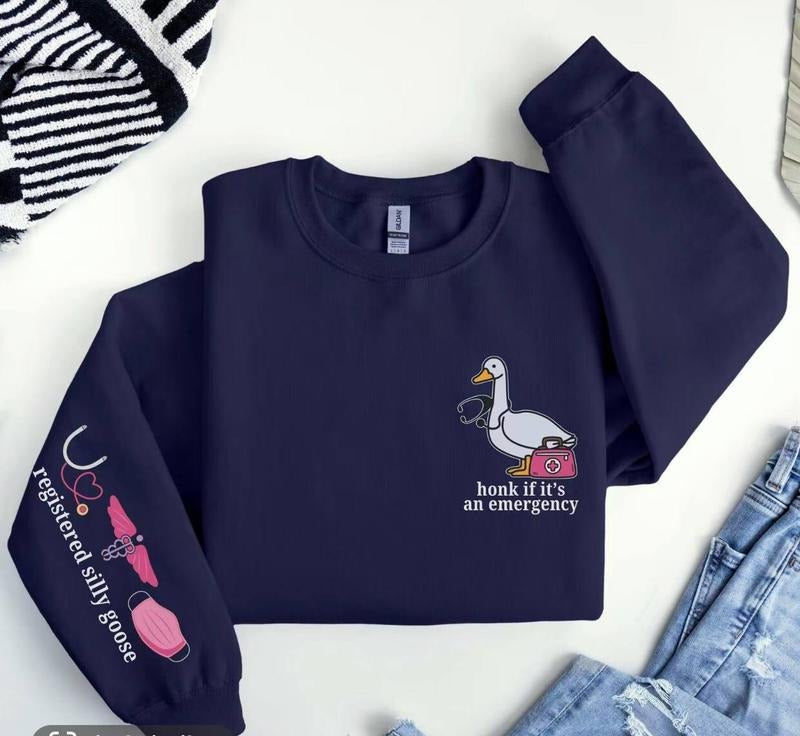 Silly Goose Registered Nurse shirt , Nursing Student Shirt, Nursing School, Registered Silly Goose Hoodie Sweatshirt
