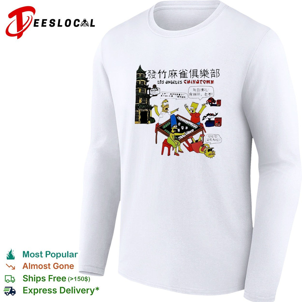 Simps mahjong club Los Angeles Chinatown shirt