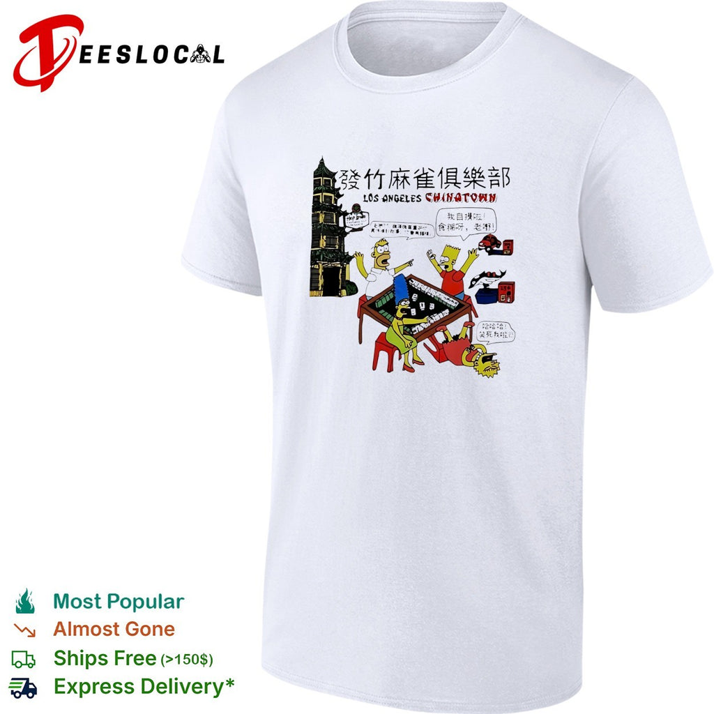 Simps mahjong club Los Angeles Chinatown shirt