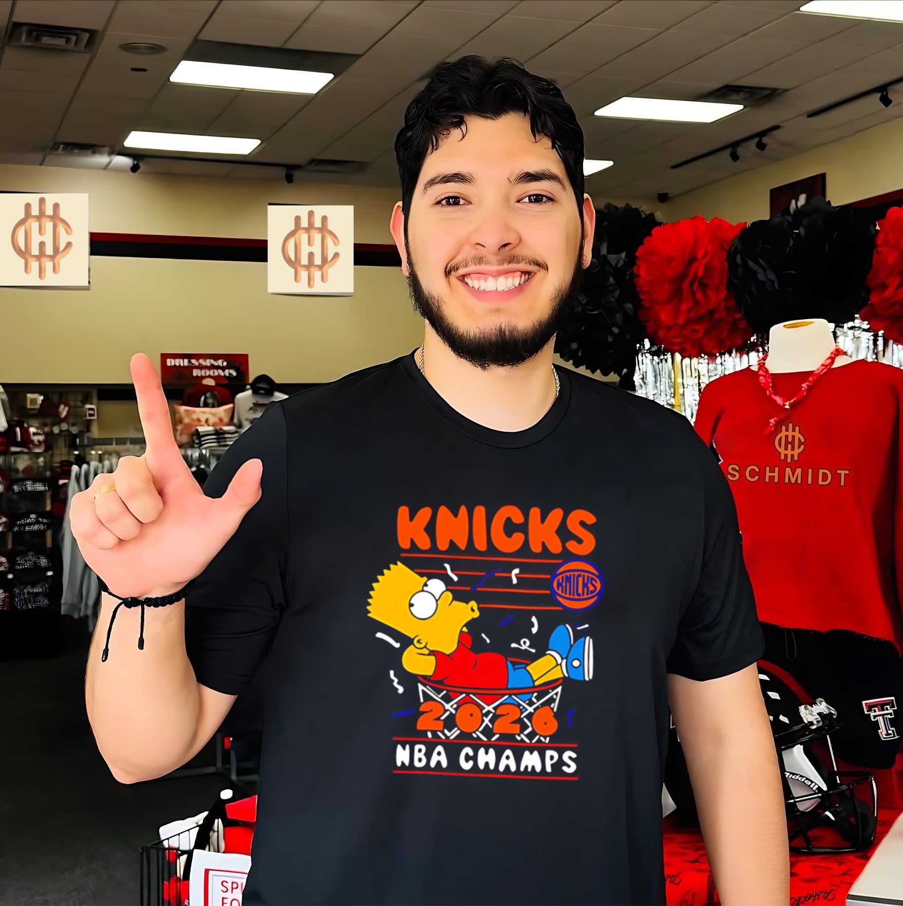 Simpsons New York Knicks Champions cartoon shirt