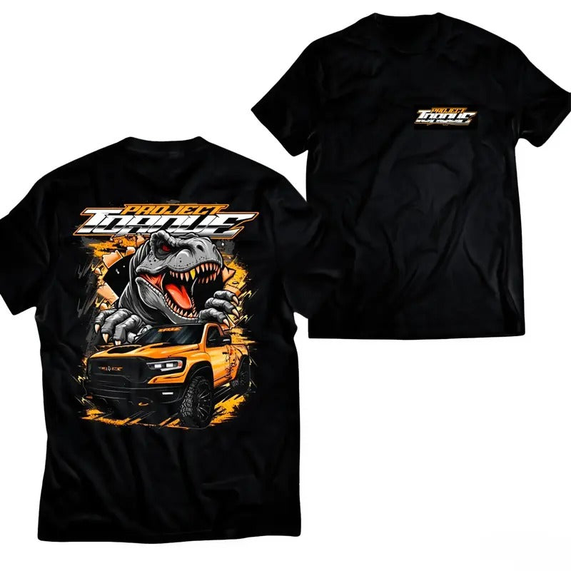 Single Cabv Trx T-shirt, Tyrannosaurus Pickup Truck Tee, Truck shirts, Shirts For Men, Car Merch, Menswear Classic Tops...