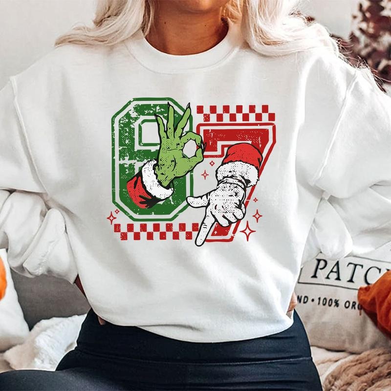 Six Seven Christmas Shirt, Viral 6 7 Meme Tee, Funny Xmas Graphic Tshirt, Social Media Humor Holiday Shirt, Funny Santa...