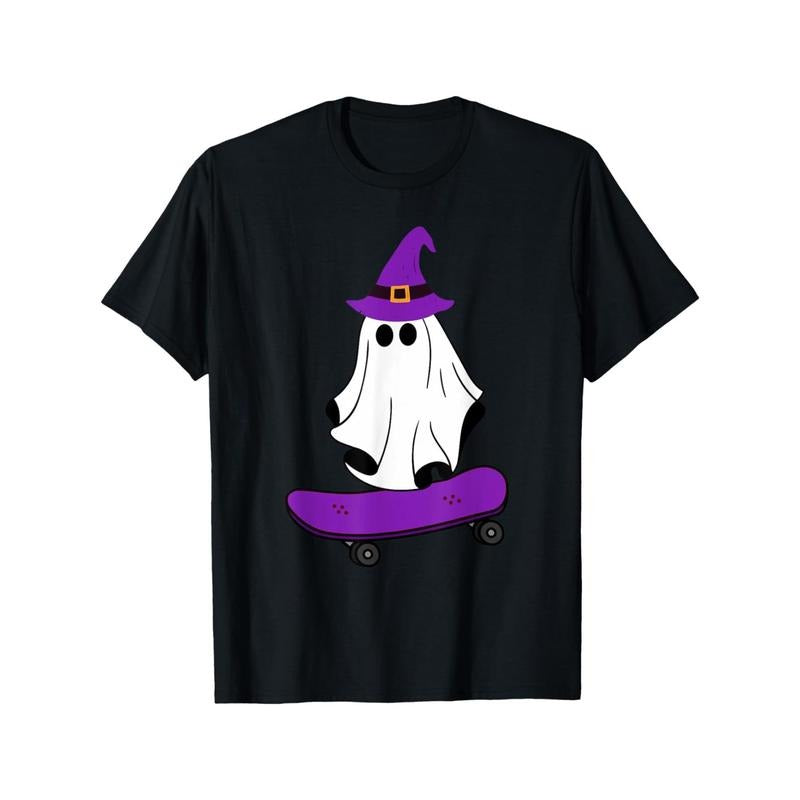 Skateboard Ghost Lazy Halloween costume skateboard T-shirt Made in USA Hoodie Sweatshirt | PrintMintTees.com