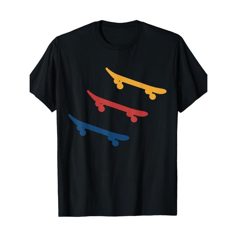 Skateboard Skateboard Skateboard T-shirt 100% cotton T-shirt Made in USA Hoodie Sweatshirt | PrintMintTees.com