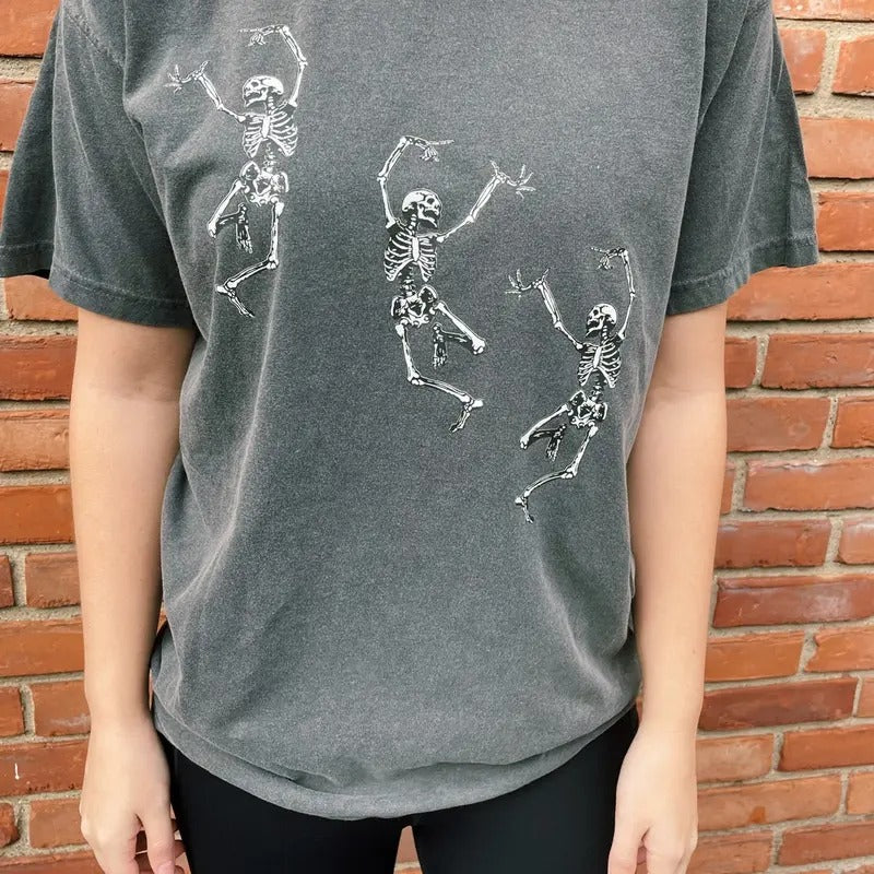 Skeleton Dancing Halloween Tee Shirt Hoodie Sweatshirt | PrintMintTees.com
