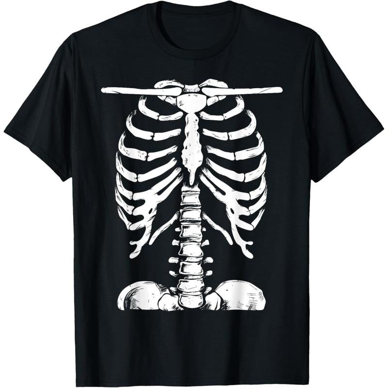 Skeleton Rib Cage Gifts Men Women Halloween Costume Skeleton T-Shirt made in usa Hoodie Sweatshirt | PrintMintTees.com