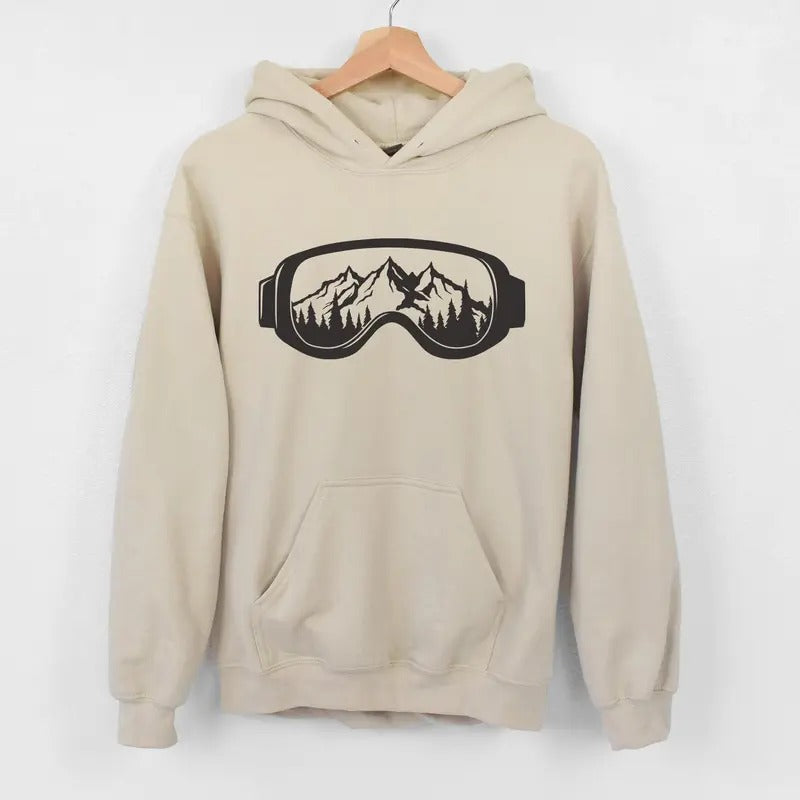 Ski Snow Goggles Hooded Snow Boarding Winter Outdoorsy T-Shirts, Hoodie, Sweatshirt