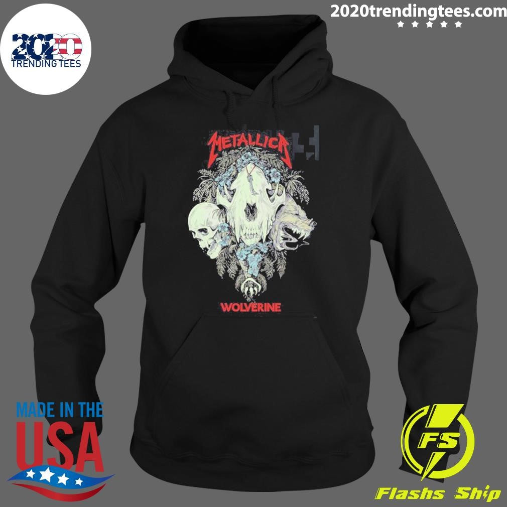 Skull Metallica X Wolverine Boots Exclusive Merch Wolverine Skull Adorned Shirt