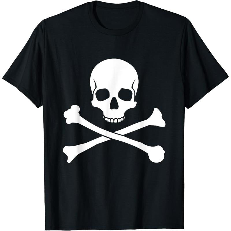 Skull and Crossbones Pirate T-Shirt made in usa Hoodie Sweatshirt | PrintMintTees.com