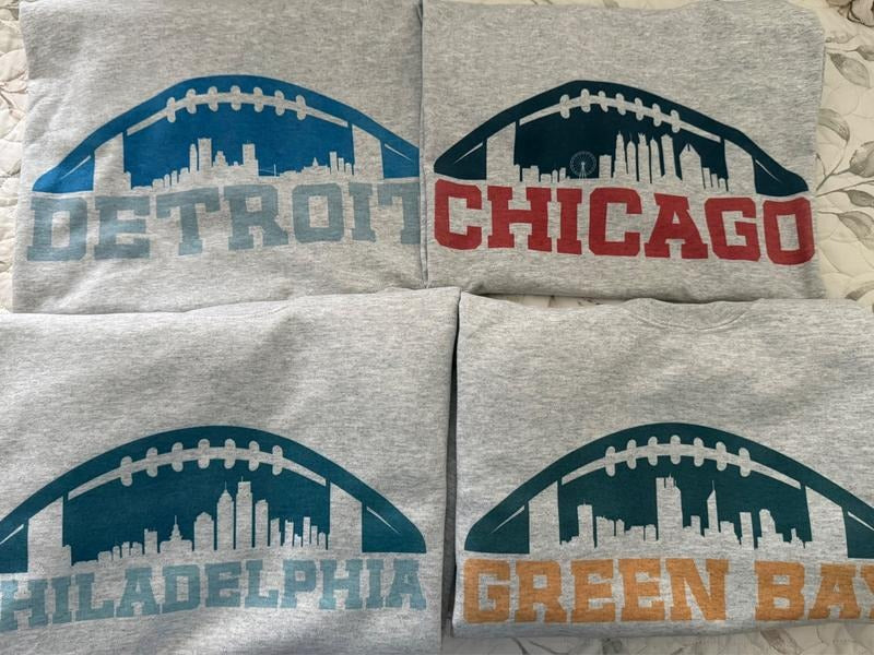 Skyline Football Sweatshirt City Football Sweatshirt Comfy Sweatshirt Shirt Hoodie | PrintMintTees.com