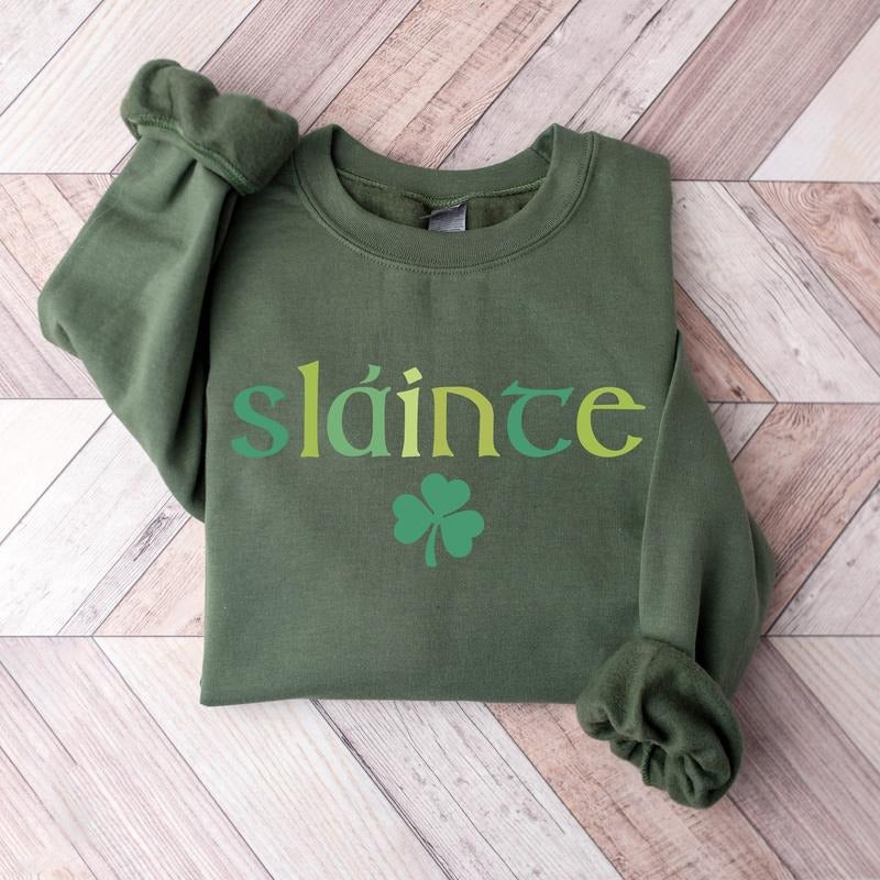 Slainte Sweatshirt, 2025 St Patricks Day Sweatshirt, Slainte St Patricks Day Sweatshirt, Shenanigans Shirt, St Paddys...