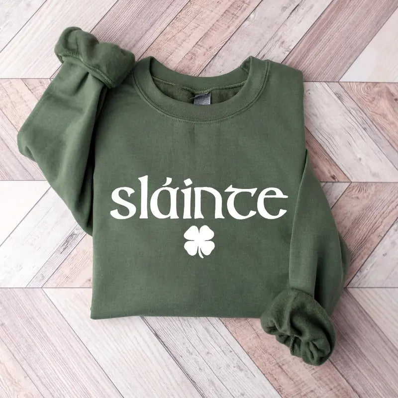 Slainte Sweatshirt, Slainte St Patricks Day Sweatshirt, St Patricks Day 2024 Sweatshirt, Shenanigans Shirt, St Paddys...