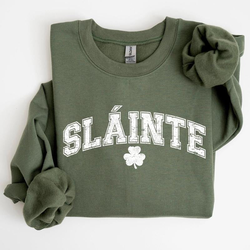 Slainte Gaelic Health Luck St Patrick'S Day Shirt Hoodie Sweatshirt