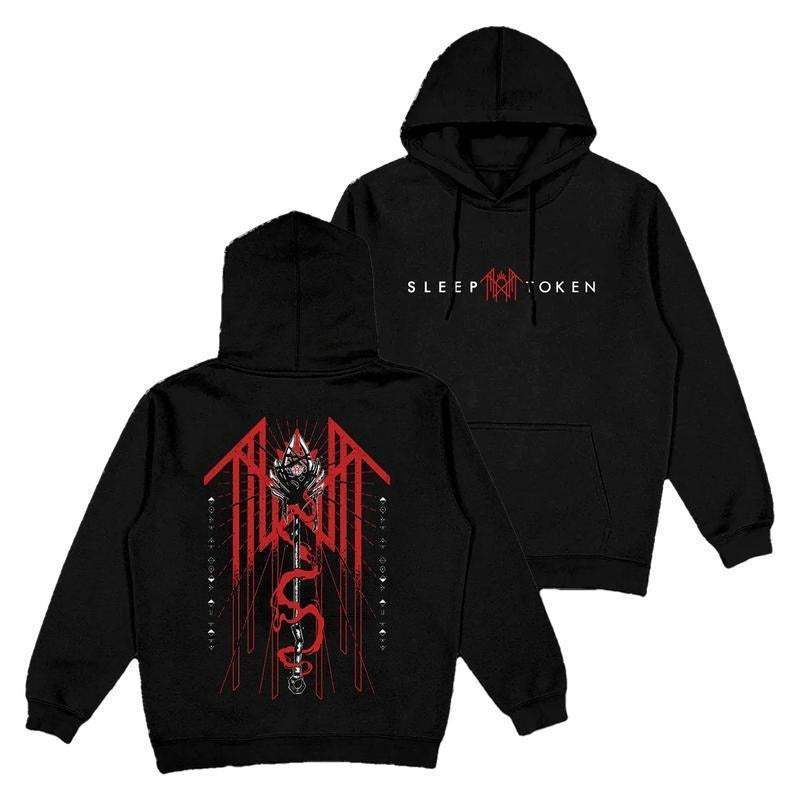 Sleep Token Double Sides Hoodie, Reaper Angel Hoodie, Vintage Trident Tshirt, Sleep Token Tour Merch, Gifts for Fan Men...