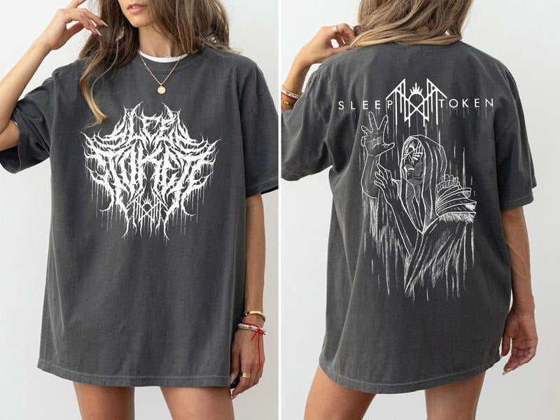 Sleep Token Double Sides Shirt, Reaper Angel TShirt, Sleep Token DEATHCORE Shirt, Sleep Token Tour Merch, Gifts For Fan...