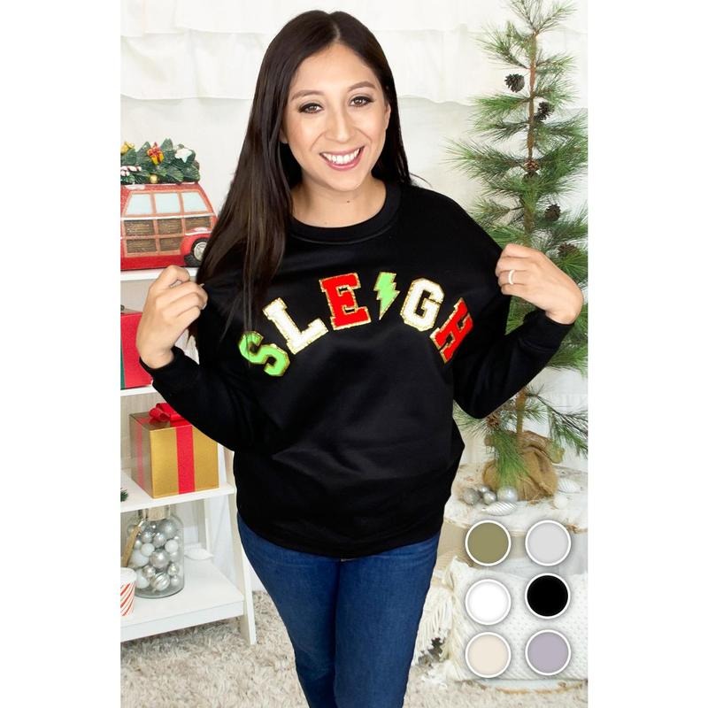 Sleigh Ideal Chenille Sweatshirt Shirt Hoodie | PrintMintTees.com