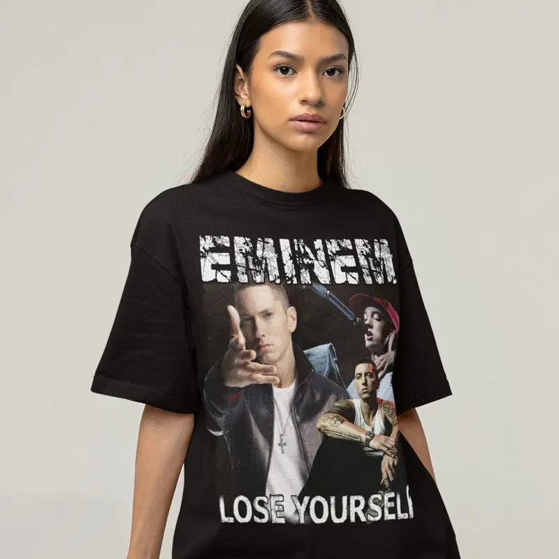 Slim Shady Retro T Shirt, Vintage Bootleg Detroit 8 Mile 90s Tee, Rap God Music Shirt Mother Day Gift For Her Him,...