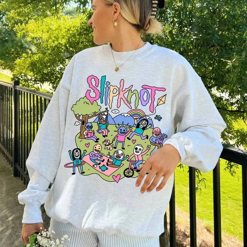 Slipknot Crewneck Sweatshirt, Slipknot Fan Gift Shirt Hoodie | PrintMintTees.com