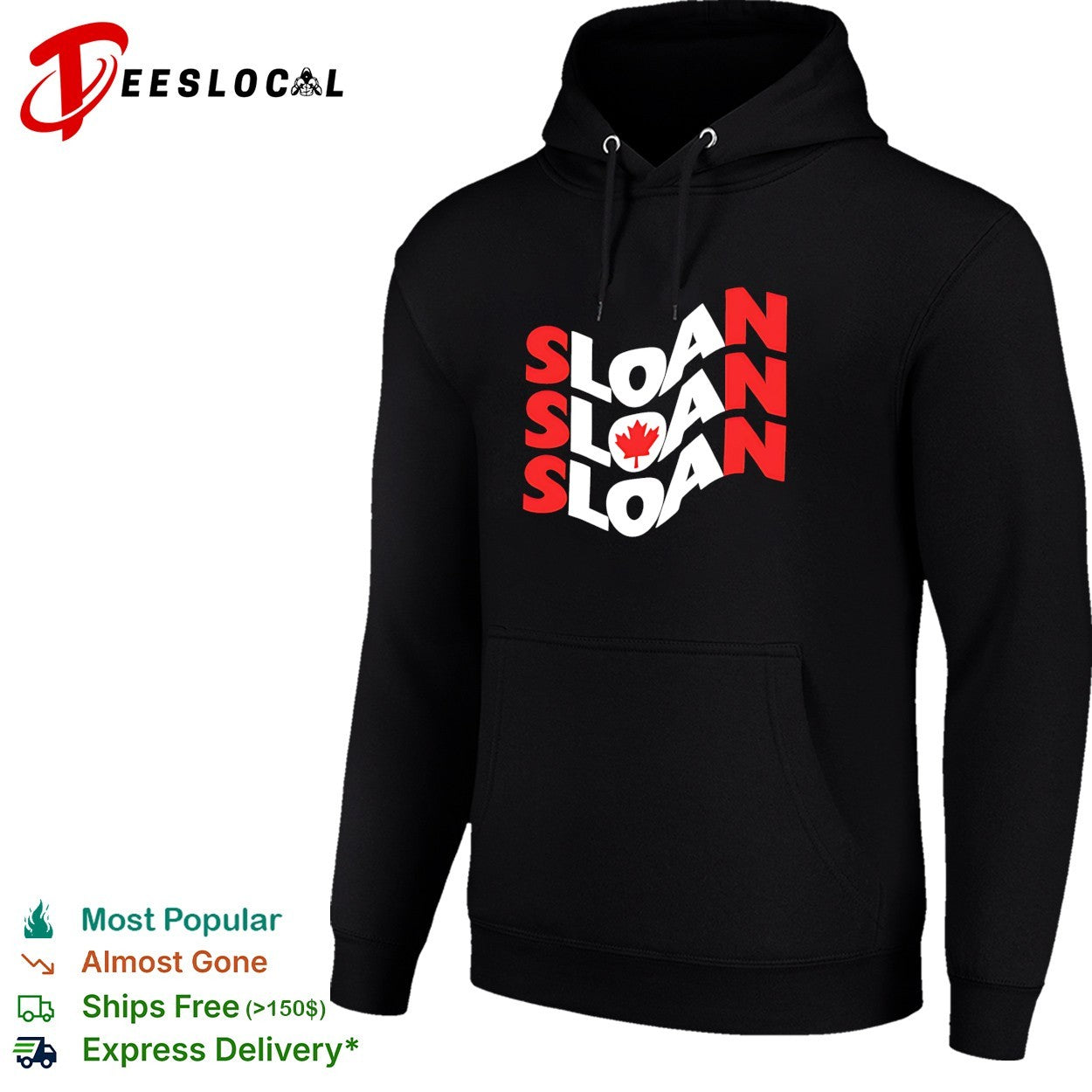 Sloan Canada wave logo band shirt