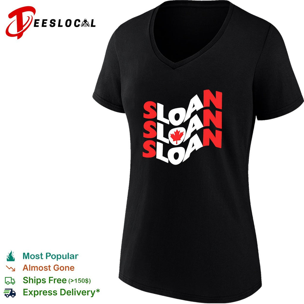 Sloan Canada wave logo band shirt