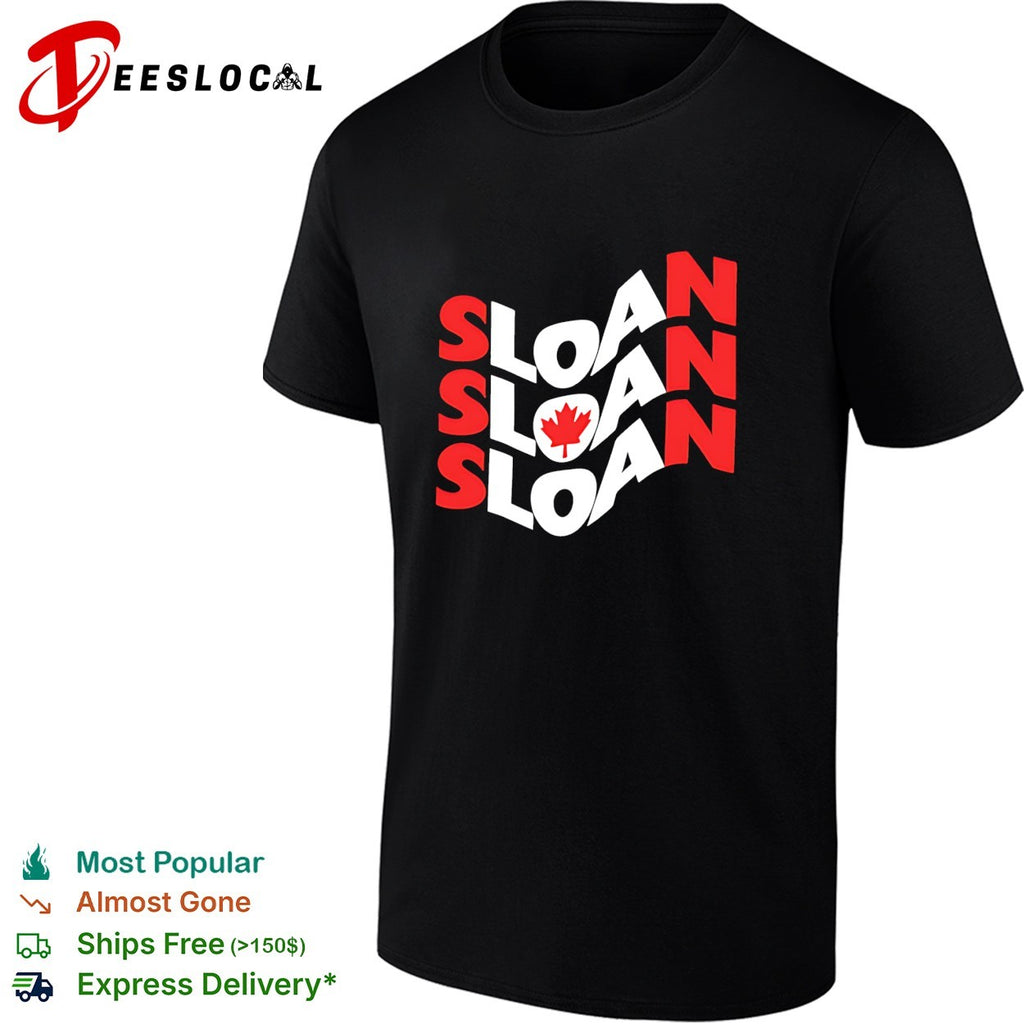 Sloan Canada wave logo band shirt