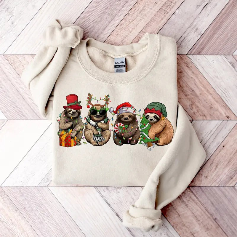 Sloth Christmas Christmas Shirtmerry Slothmas Christmas Shirt For Womensloth Merry Christmas Sweatshirtsloth Lover Gifts...