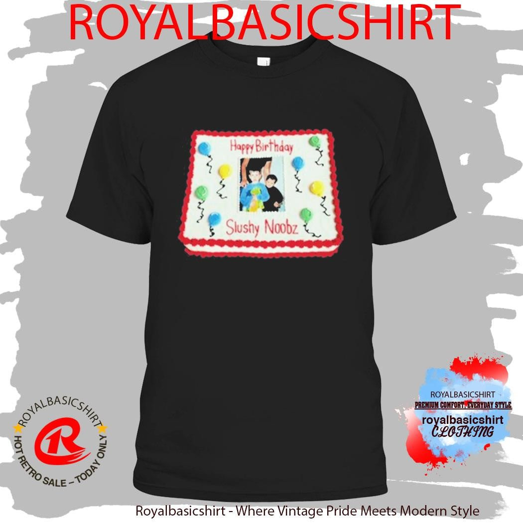Slushy Noobz Birthday Cake Shirt
