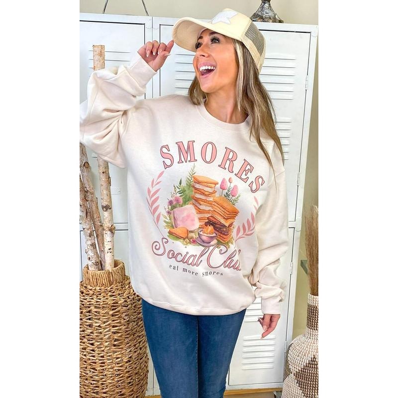 Smores Social Club Graphic Sweatshirt Shirt Hoodie | PrintMintTees.com